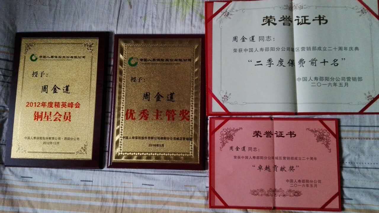 榮譽(yù)證書